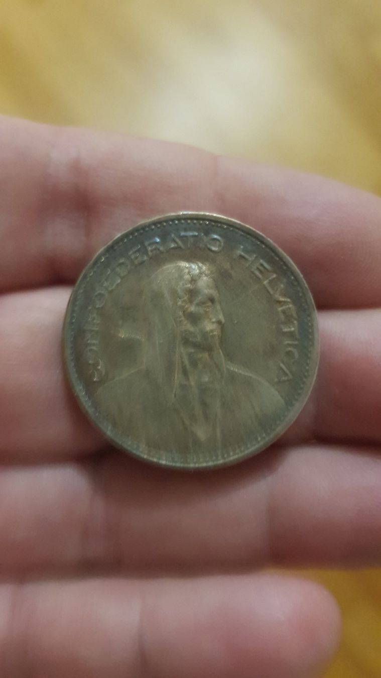 Alle Münzen: 5 francs 1932 – Gebraucht aus Meyrin von menelaos77