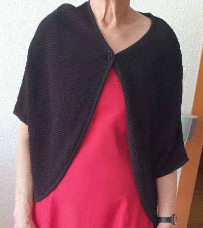 Schickes Oversize Bolero von st – martin Gr.M, Naturmaterial