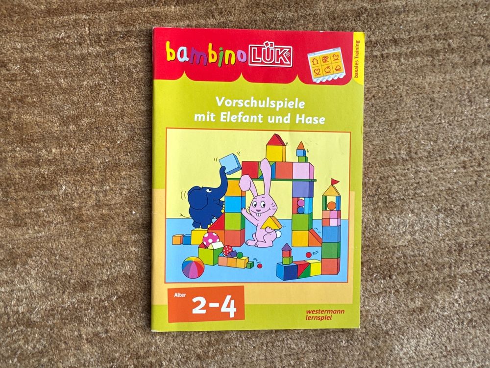 Lük Heft - bambino- Vorschule mit Elefant und Hase (Gebraucht) in Aarau ...