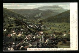 Eptingen, Ortsansicht mit Blick ins Land