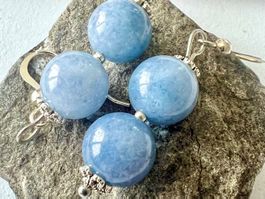 Edle Aquamarin-Ohrringe mit Silber 925 – himmelblaue Eleganz