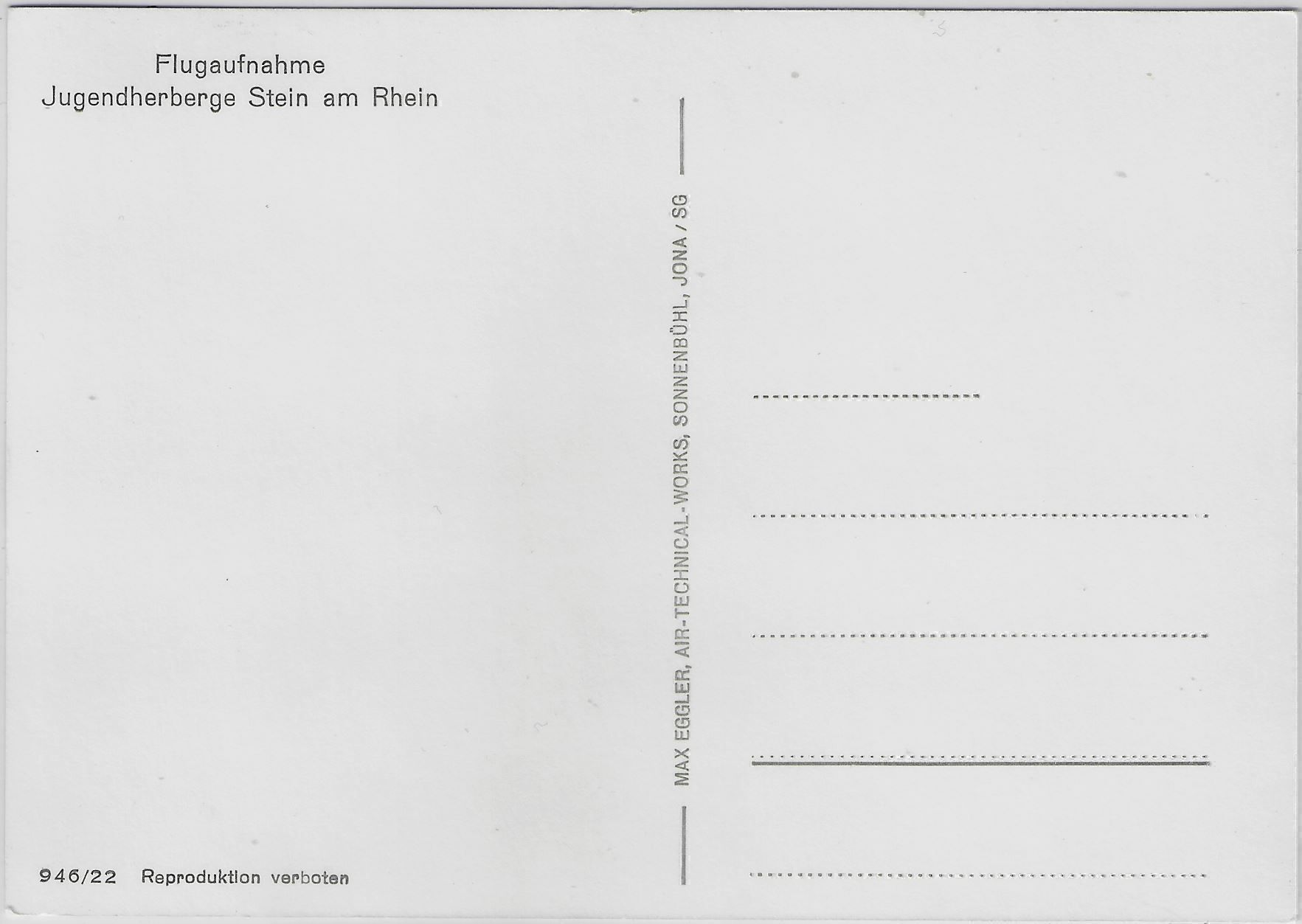 Cartoline postali: Flugaufnahme Jugendherberge Stein am – Antico da Ettingen venduto da Kartenplanet 1