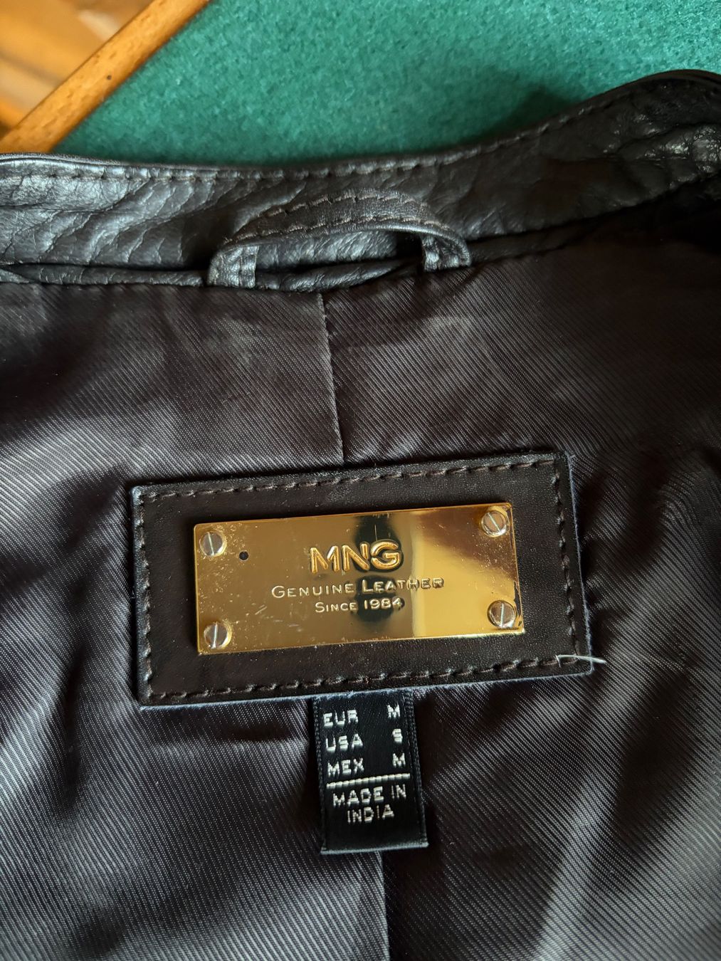 Mango Giacche: MANGO Biker Jacke  100 % Leder Größe M – Usato da Interlaken venduto da Bona55 4
