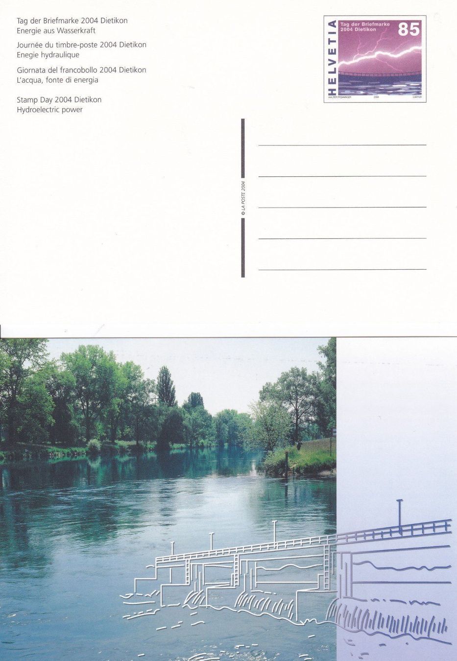 Tutti i francobolli: Postfrisch Tag der Briefmarke Karte 2004 – Nuovo e nell'imballaggio originale da Schliern b. Köniz venduto da joni20