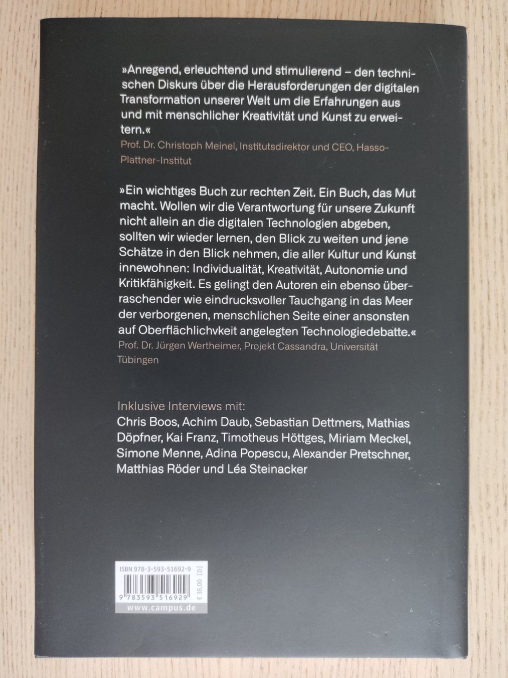 Libri: Von Artificial zu Augmented Intelligence – (Campus, 2023) – Usato da Schaffhausen venduto da philscardstore 1
