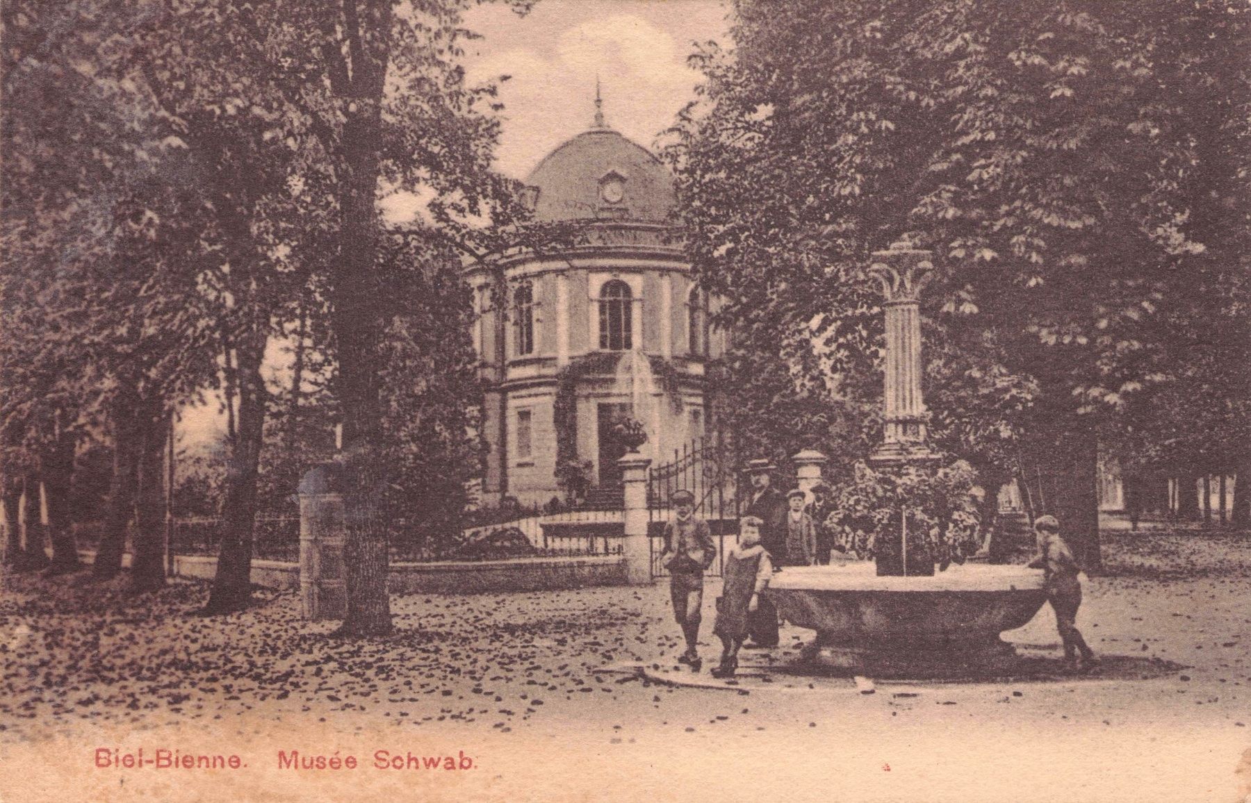Cartoline postali: Biel Bienne BE // 1912 Musée Schwab Kinder – Usato da Basel venduto da intermezzo12