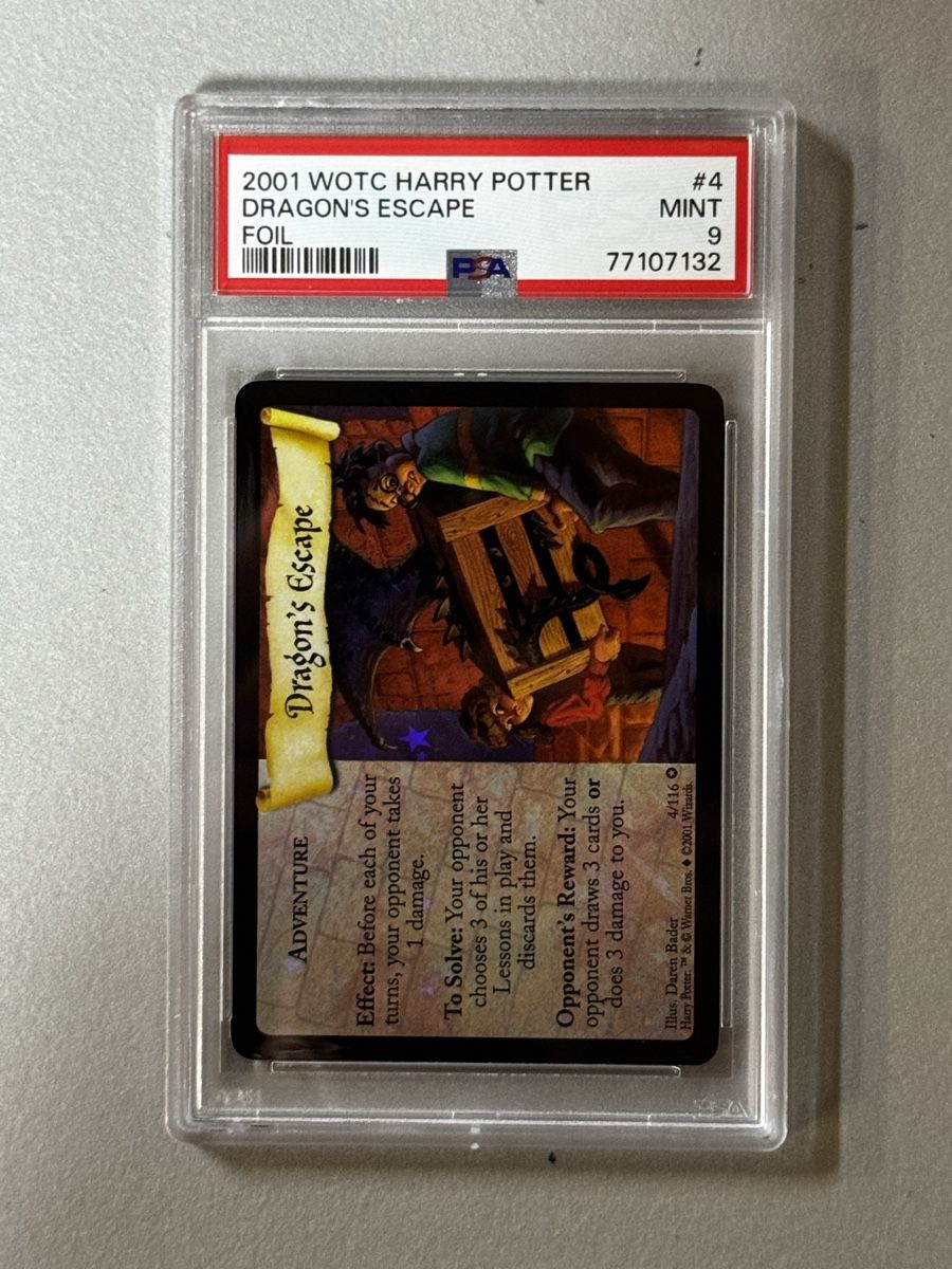 Sammelbilder & Trading cards: Harry Potter WOTC | Dragons Escapе PSA 9 #4 – Neu und originalverpackt aus Matten b. Interl von Schlagpreis