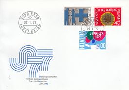 1977 586-90 Blaues Kreuz Winzerfest Vevey Juphilex BE Europa