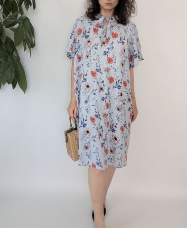 Ellos Kleid Blumenmuster Grösse 44 Sommerkleid 