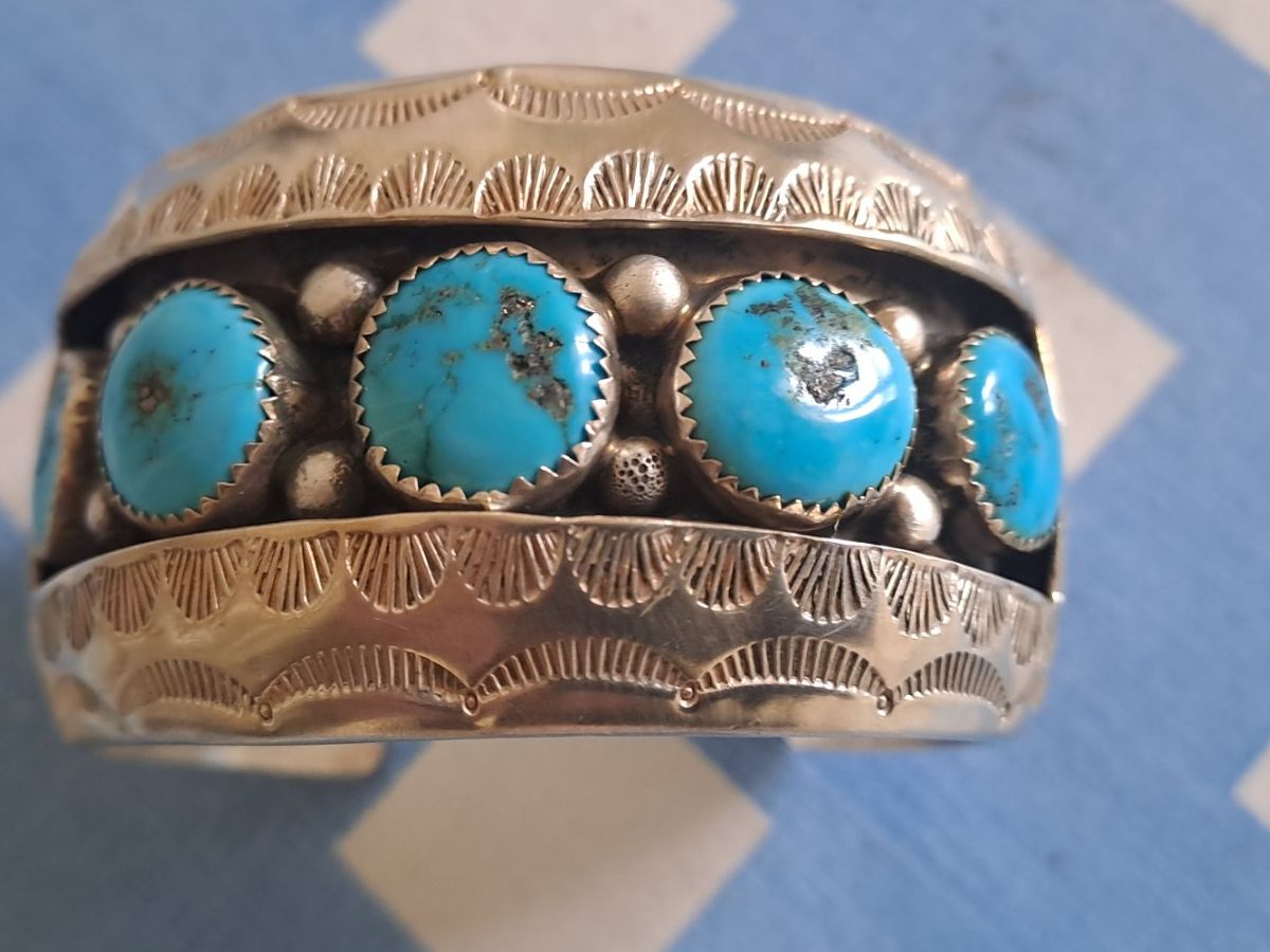 Armbänder & -reifen: BRACELET NAVAJO TURQUOISE ARGENT – Gebraucht aus LAUSANNE von KWEW