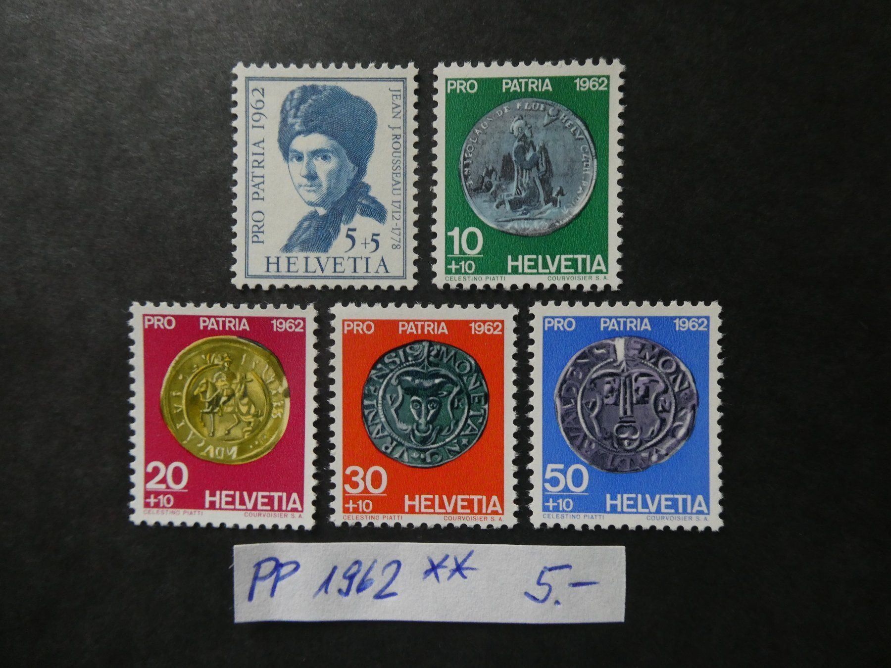 Tutti i francobolli: Pro Patria 1962 postfrisch – Usato da Lausen venduto da Herbamare01