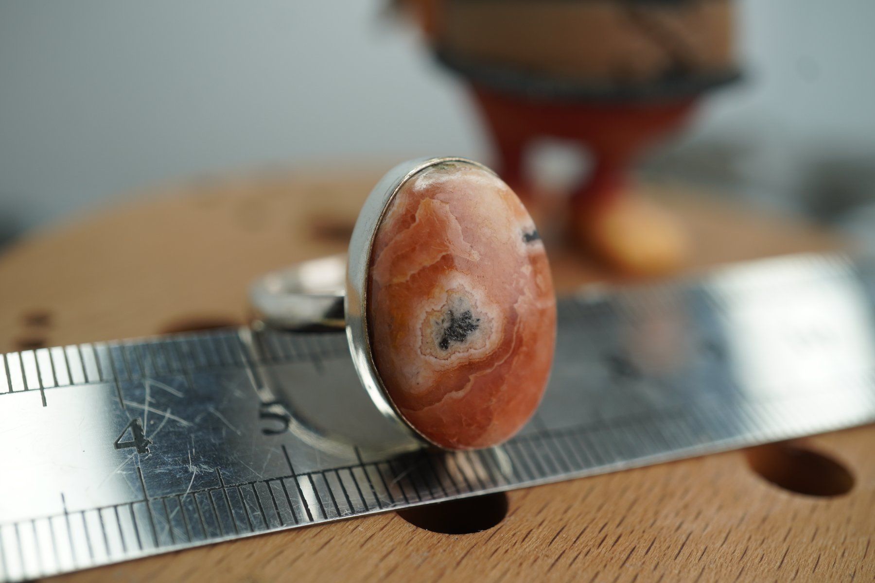 Minerali & Pietre curative: Rhodochrosit     ring Grösse  Variabel     (Räumung!) – Nuovo e nell'imballaggio originale da Eschenbach SG venduto da topstone 5