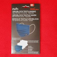 nuts Textilmaske mit HEIQ Viroblock blau