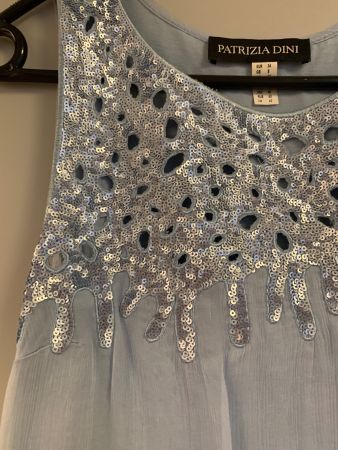Cocktailkleid in Himmelblau XS