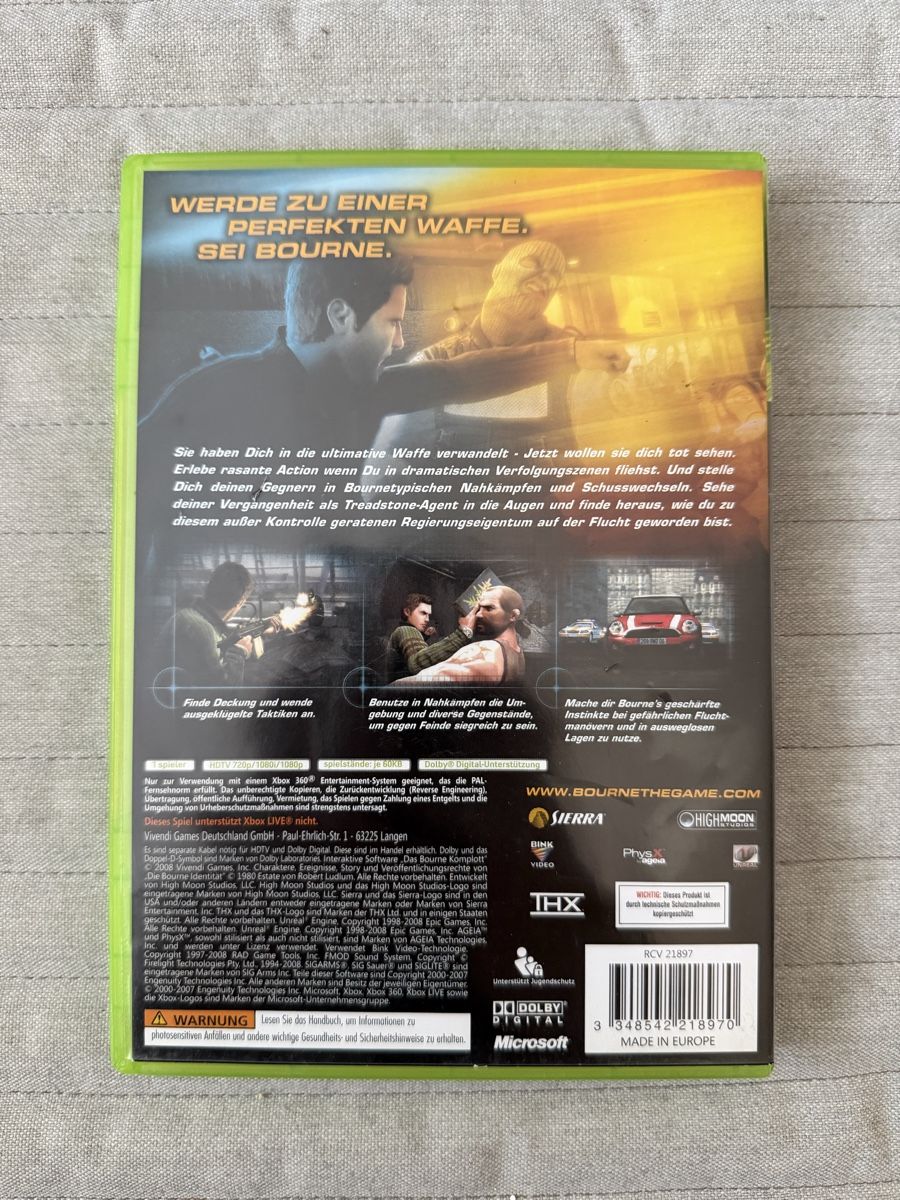 Microsoft Giochi: Das Bourne Komplott für Xbox 360 – Usato da Thunstetten venduto da Virus_33 2