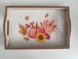 Herbst Deko - Dekotafel mit Herbstmotiven