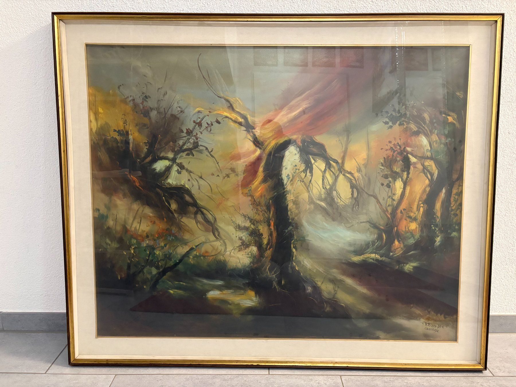 Dipinti: 113 x93/ A. Rizzo DA CONTESSE/ Öl Gemälde magisch – Usato da Ottenbach venduto da TimelessEmotions. 2