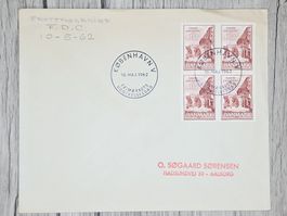 CL14 Enveloppe + Timbre Danemark 1962