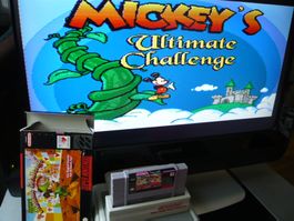 SNES: - Mickey's Ultimate Challenge, CIB, Très Bon état