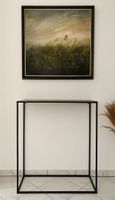 Konsole / Beistelltisch – schwarz, Metall, 92x80x32 cm