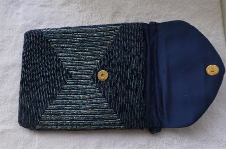 Tasche Umhängetasche Handtasche festlich mit Perlen
