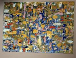 Gemälde " Farbtupfer" handmade 50×70