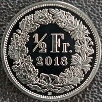 50 Rappen 2018 stgl. / aus Münzsatz