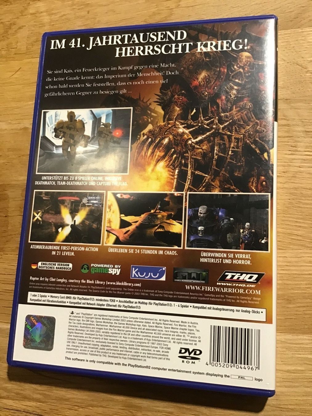 Giochi: WARHAMMER 40K FIRE WARRIOR PlayStation 2 Retro Game PS2 – Usato da Glattfelden venduto da Danshari 1
