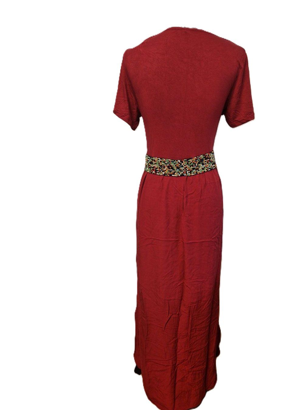 Kleider: Zwei Elegante Maxikleid  khaki/rot, Gr. M – Neu und originalverpackt aus Glattbrugg von mas_75t2 3