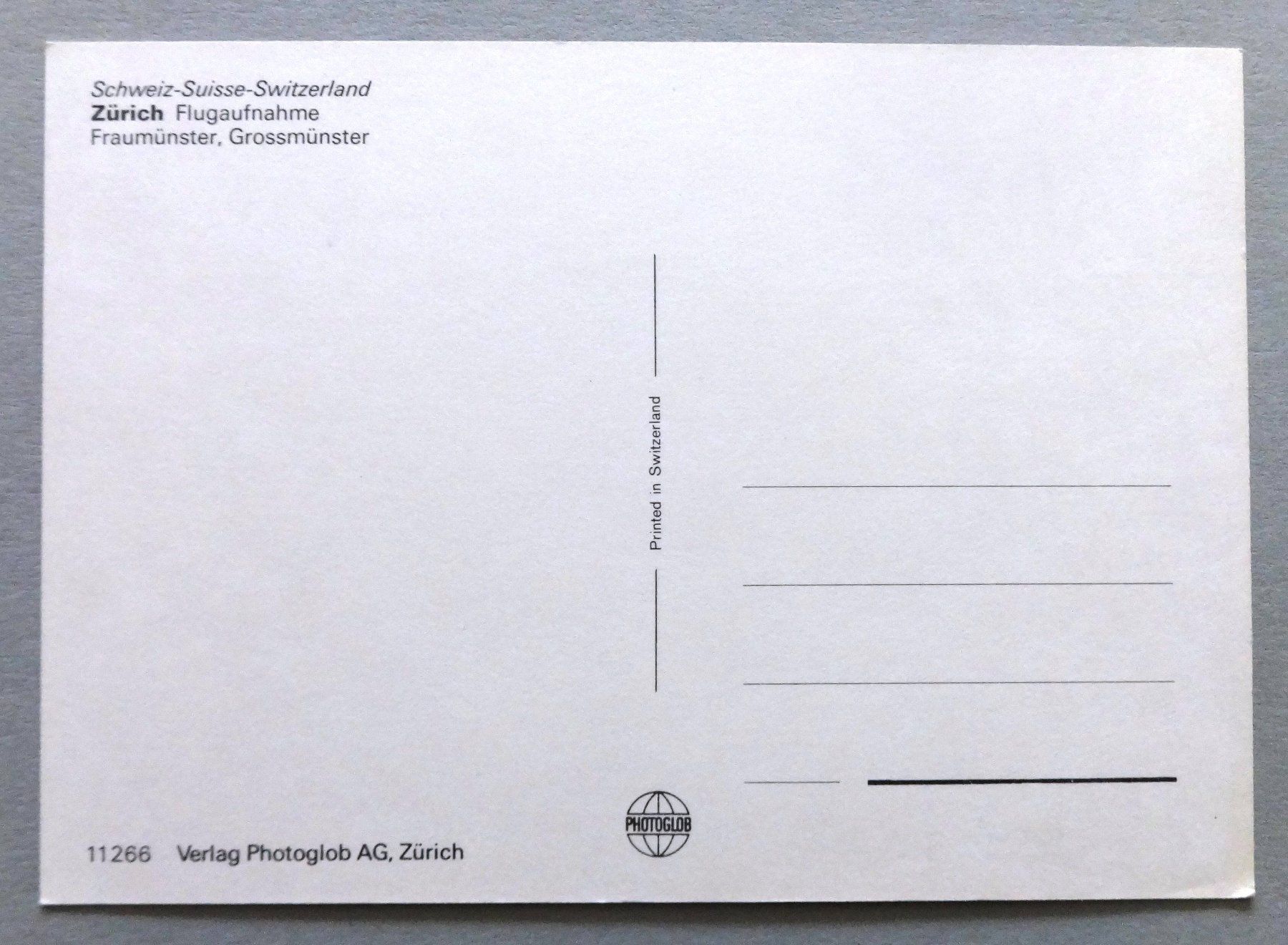 Cartoline postali: Zürich, Flugaufnahme – Usato da Fétigny venduto da Billy2miny 1