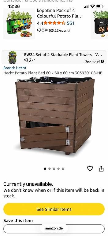 Vasi per fiori: Hochbeet 60 × 60 × 60 cm – Usato da Gwatt (Thun) venduto da ang_cgd8