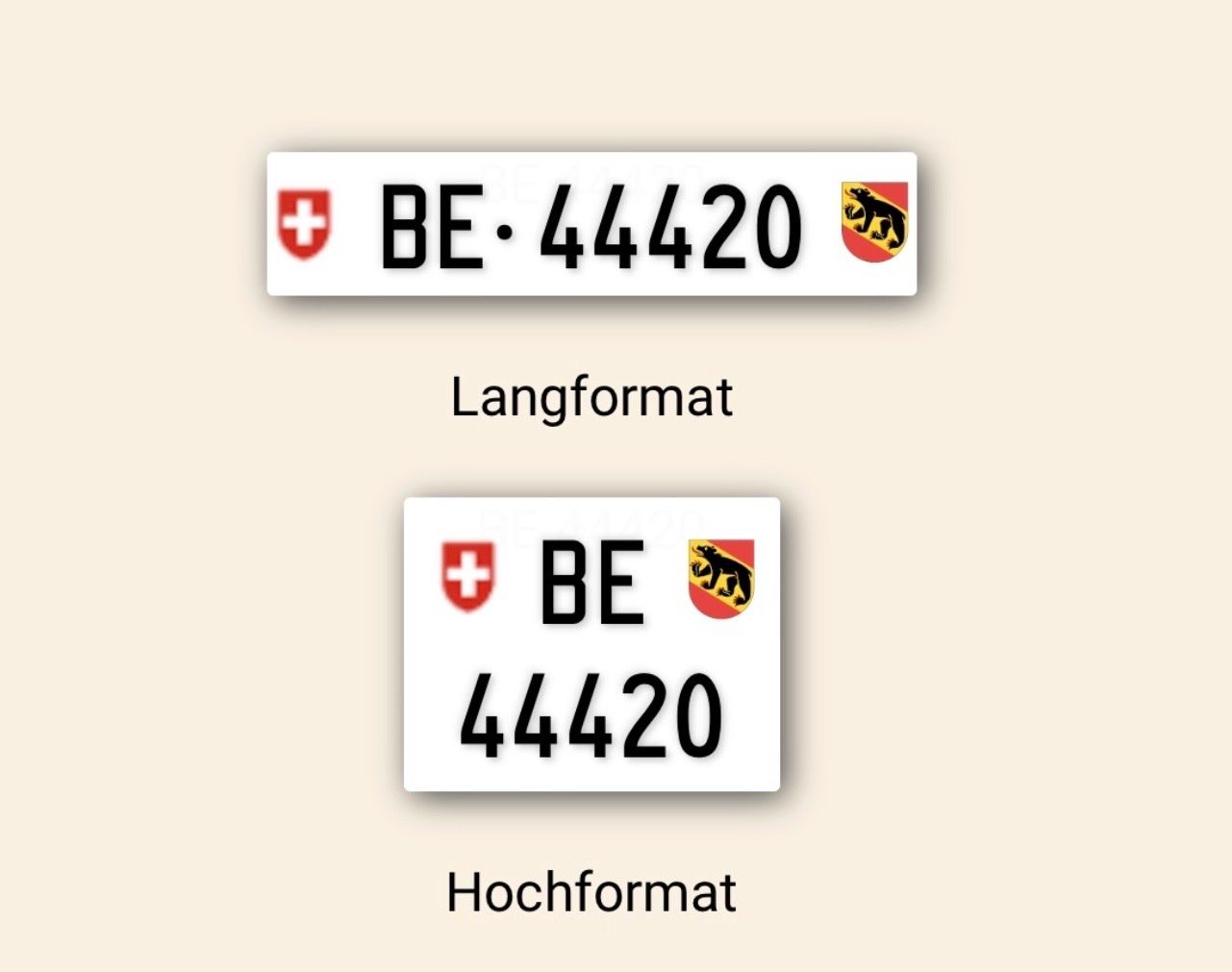 Insegne: BE 44420 Autokennzeichen – Nuovo (secondo la descrizione) da Münsingen venduto da RARIFY 1