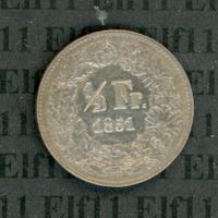 CHF___0.50 1851 unz 50 Rappen