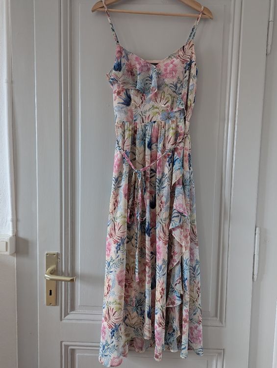 Robe Sublime De Marque Cyrillus – Taille 38, Coupe évasée, Longueur Genou – Occasion Très Bon état
