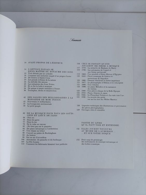 Au temps des boîtes à musique Des origines aux orgues de f (D