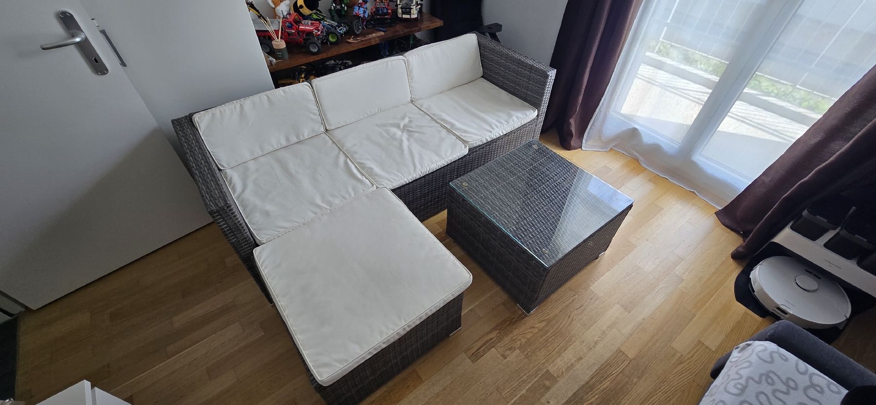 Sedie a sdraio: Rattanlounge NIZZA grau/beige – Nuovo (secondo la descrizione) da Wettswil venduto da Lubek 3