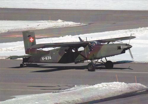 Ansichtskarten: Postcard Swiss AF Pilatus PC-6 – Neu (gemäss Beschreibung) aus Basel von Dogana