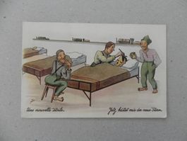 CH Humor Motiv Karte Miltär Rueblikarte Bären Katzen 1939