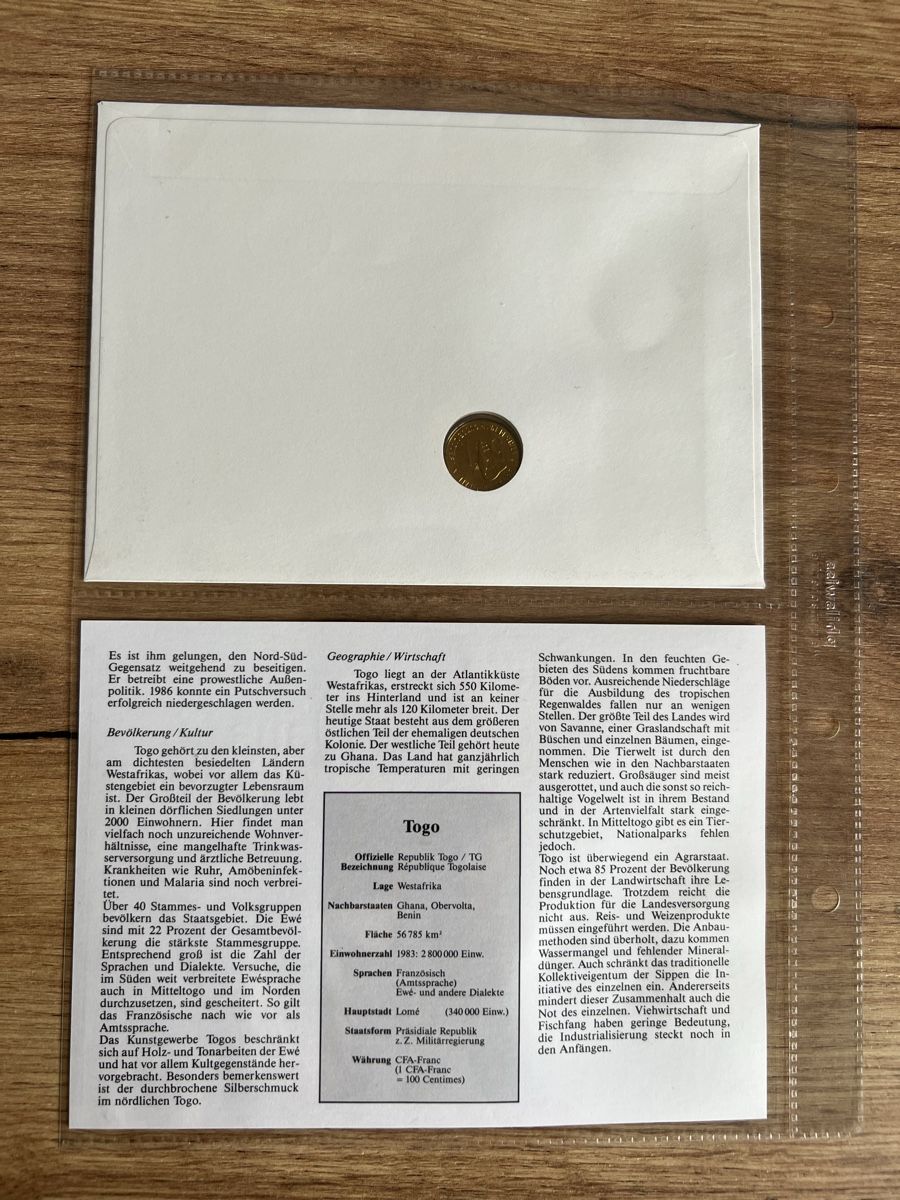 Tutti le monete: Numisbrief Togo – Usato da Braunau venduto da Desil2511 3