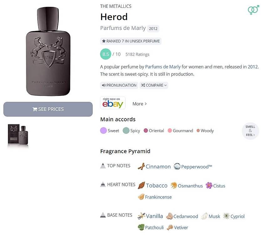 Parfum & Eau de Toilette: Parfums de Marly - Herod (5ml Abfüllung) – Neu (gemäss Beschreibung) aus Rotkreuz von Muffinman9999 2