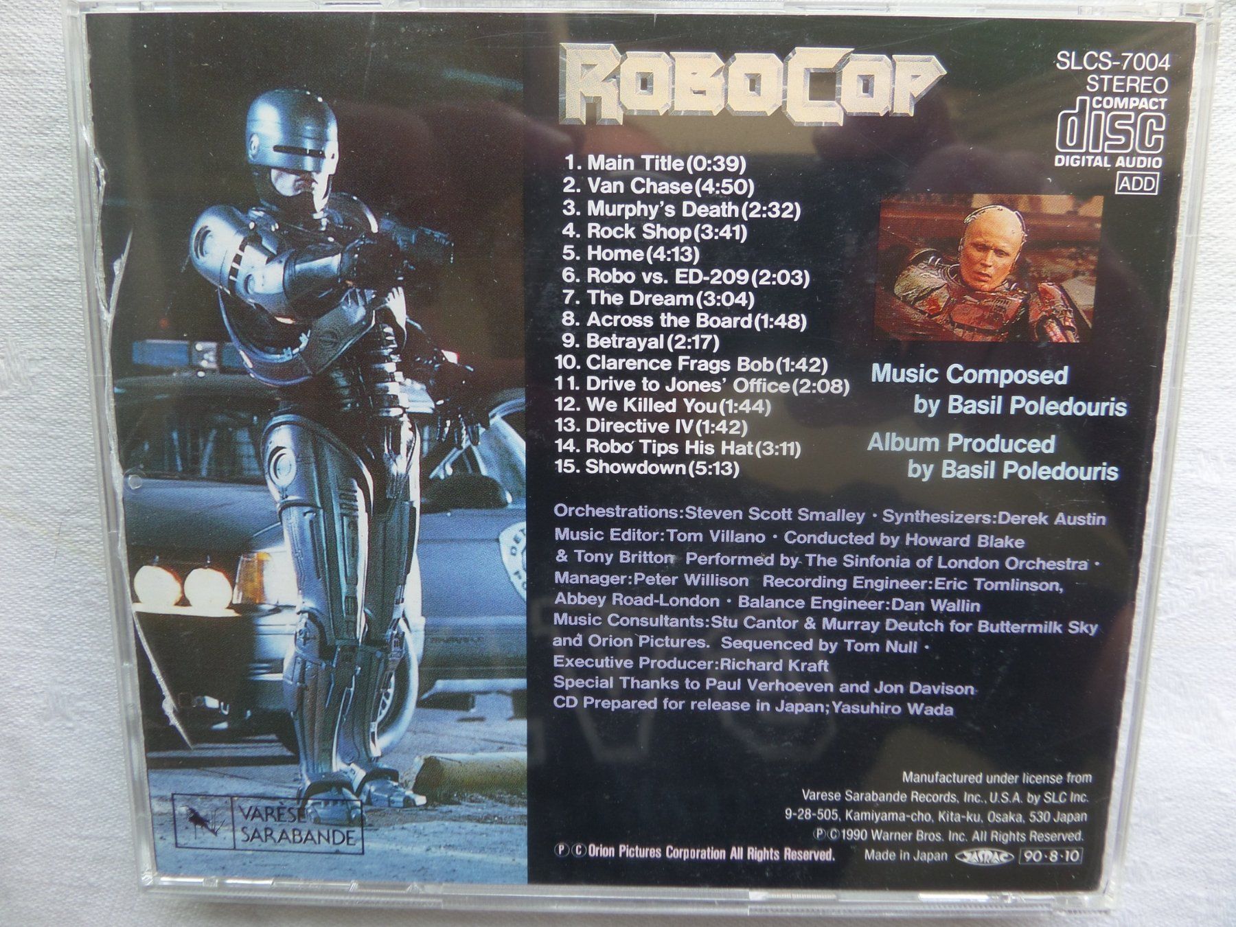 CD: Basil Poledouris - Robocop- Japan with OBI – Usato da Genève venduto da CDLPBookS 1