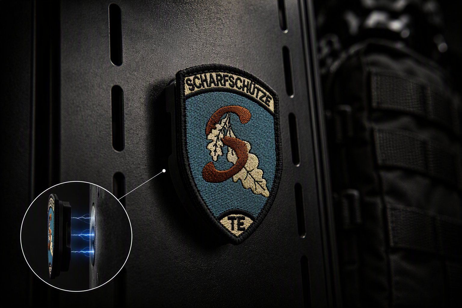 Wandhalterungen: PatchDock Shield 65×92 – Magnetische Patch-Halterung – Neu (gemäss Beschreibung) aus Russikon von Shamen