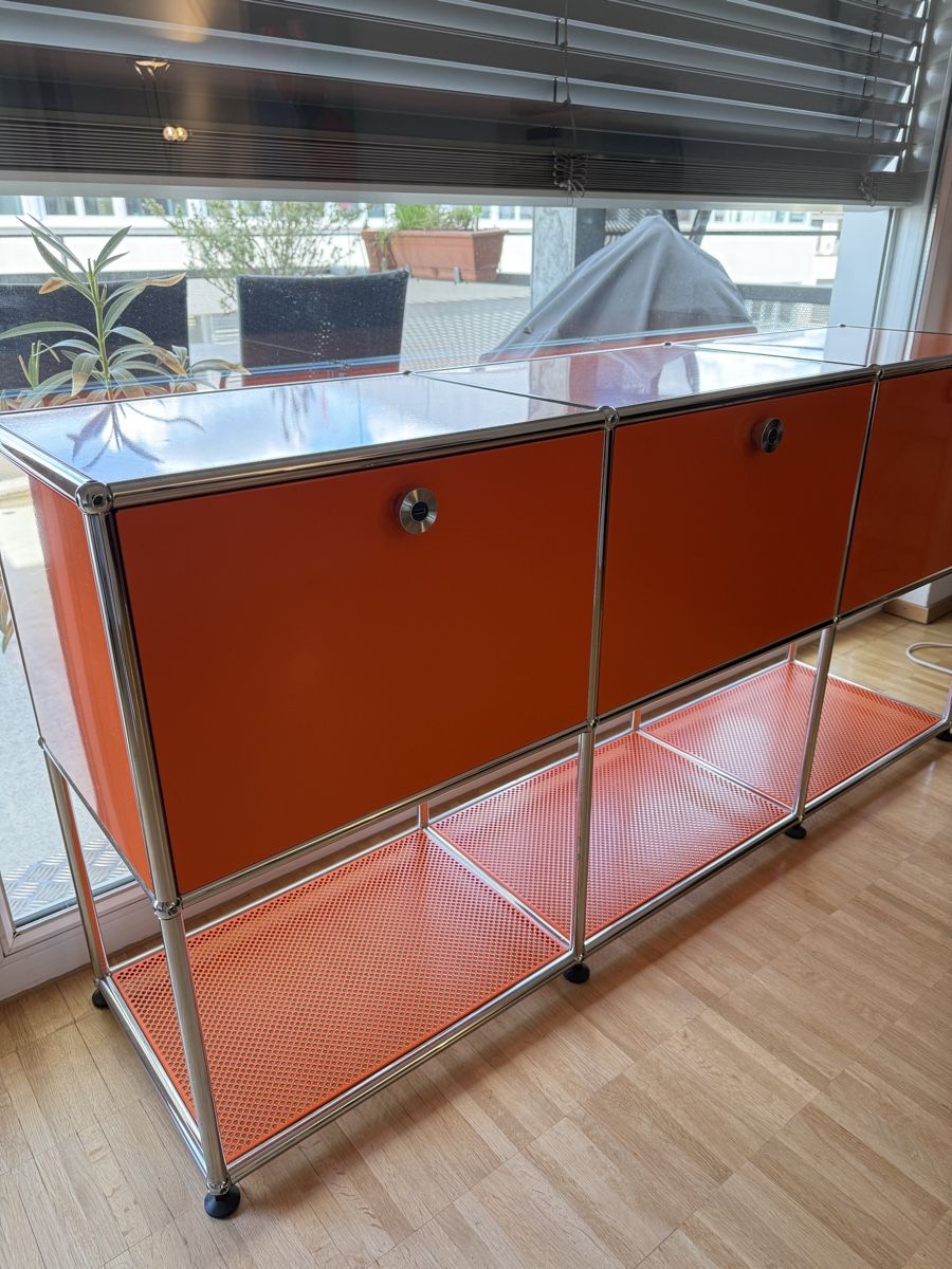 USM Cassettiere: USM Haller Sideboard Orange 3x2 – Usato da Zürich venduto da balio 2