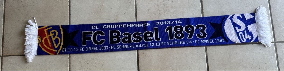 FC Basel Foulard & Sciarpe: Fc Basel - Schalke‘04 Schal – Usato da Lenzburg venduto da Meister_k