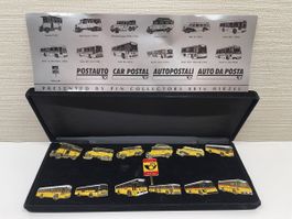 PTT Postauto Pins, 13 Stuck, mit Etui, Raritat fur Sammler!