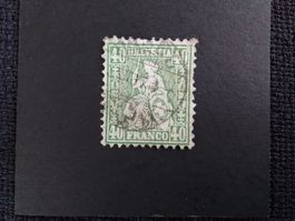 Sitzende Helvetia Nr. 34 , Kat. 100.-