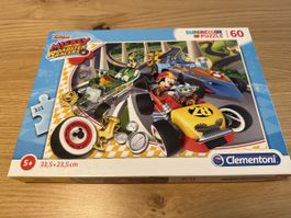Clementoni Mickey Roadster Racers Puzzle 60 Teile Neu