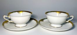 VINTAGE*H & G SELB*HEINRICH*2er-SET*GOLD GEÄTZT*