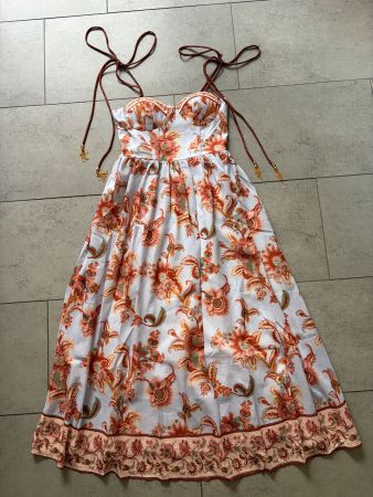 Bustier Summer Floral Midi Dress