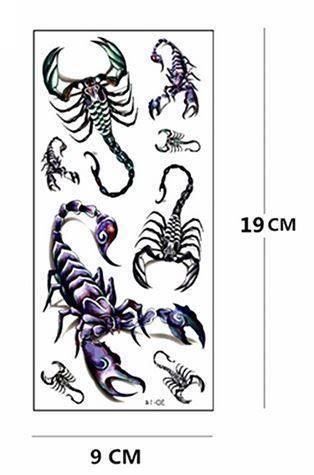 Make-up: Tatouage temporaire Scorpion – Neu und originalverpackt aus Gurmels von Swisspod 2